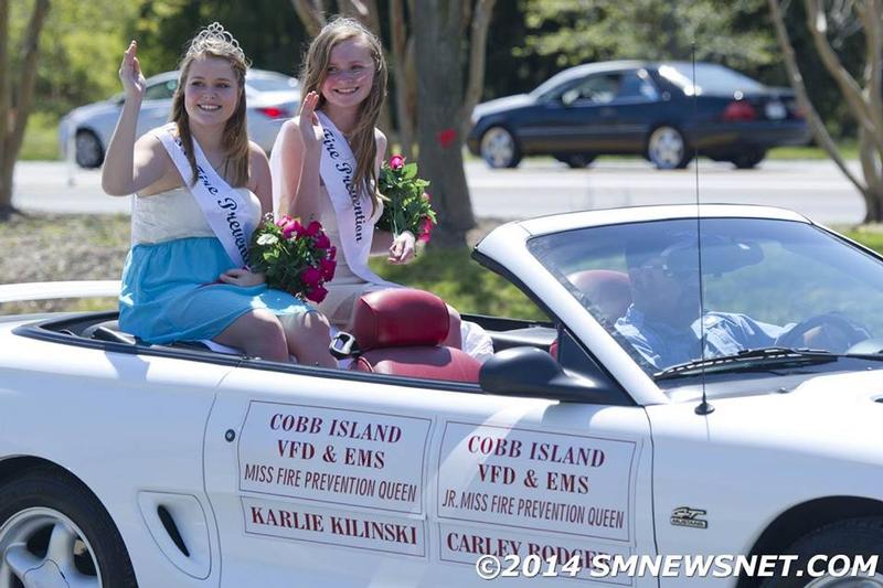 Miss Fire Prevention Queen - Karlie Kilinski
Junior Miss Fire Prevention Queen - Carly Rodgers
Southern Maryland Fireman's Association Parade - Sunday April 27, 2014 - Solomons
